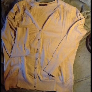 Beige Buttoned Cardigan